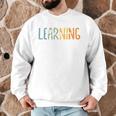 Vintage Play Is Learning Back To School Toddler Teacher Men Graphic Sweatshirt, novelty gifts, funny gifts