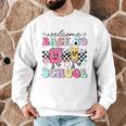 Welcome Back To School 2024 Teachers Students First Day Men Graphic Sweatshirt, novelty gifts, funny gifts Welcome Back To School 2024 Teachers Students First Day Men Graphic Sweatshirt, novelty gifts, funny gifts