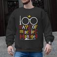 100 Days Of Mischief Managed Teacher Kid 100th Day Of School Men Graphic Sweatshirt, trending gift