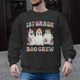 1st Grade Boo Crew Groovy Halloween Floral Ghost Kid Teacher Men Graphic Sweatshirt, Groovy Teacher Gifts, trending gift 1st Grade Boo Crew Groovy Halloween Floral Ghost Kid Teacher Men Graphic Sweatshirt, Groovy Teacher Gifts, trending gift