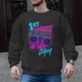 1st Grade Is My Jam Vintage 80s 80's Teacher Student Retro Men Graphic Sweatshirt, trending gift