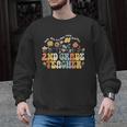 2nd Second Grade Teacher Appreciation Teaching Wildflowers Men Graphic Sweatshirt, 2nd Grade Teacher Gifts, trending gift