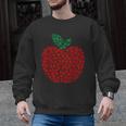 Apple Dot Pattern Art Teacher Appreciation Men Women Humor Men Graphic Sweatshirt, trending gift