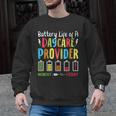 Battery Life Of Daycare Provider Childcare Teacher Men Graphic Sweatshirt, trending gift Battery Life Of Daycare Provider Childcare Teacher Men Graphic Sweatshirt, trending gift