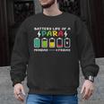 Battery Life Of a Paraprofessional Para Teacher Life Men Graphic Sweatshirt, trending gift