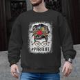 Bleached Teacher Para Life Paraprofessional Cute Messy Bun For Men Women Girls Kids Men Graphic Sweatshirt, trending gift Bleached Teacher Para Life Paraprofessional Cute Messy Bun For Men Women Girls Kids Men Graphic Sweatshirt, trending gift