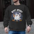 Boo Jour Ghost Halloween French Teacher Cute Coffe Croissant Men Graphic Sweatshirt, trending gift