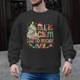Book Tree All Is Calm Said No Teacher Ever Christmas Men Graphic Sweatshirt, trending gift