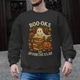 Books Are Spooktacular Ghost Book Reading Halloween Teachers Men Graphic Sweatshirt, trending gift