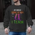 My Broom Broke So Now I Teach Teacher Witch Halloween Men Graphic Sweatshirt, trending gift