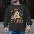 You Can't Scare Me I Teach 1st Grade Teacher Halloween Ghost Men Graphic Sweatshirt, trending gift