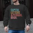 Capital Letters And Periods Bruh Teacher Men Graphic Sweatshirt, trending gift Capital Letters And Periods Bruh Teacher Men Graphic Sweatshirt, trending gift