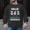 Chillin' With My Preschool Snowmies Teacher Christmas Men Women Kids Men Graphic Sweatshirt, trending gift