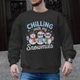 Chillin With My Snowmie Women Christmas Snowman Teacher Snow Men Graphic Sweatshirt, trending gift Chillin With My Snowmie Women Christmas Snowman Teacher Snow Men Graphic Sweatshirt, trending gift