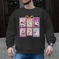 Coquette Bow Spooky Teacher Ghost Halloween Trick Or Teach Men Graphic Sweatshirt, trending gift Coquette Bow Spooky Teacher Ghost Halloween Trick Or Teach Men Graphic Sweatshirt, trending gift