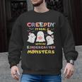 Creepin It Real With Kindergarten Monsters Halloween Teacher Men Graphic Sweatshirt, trending gift Creepin It Real With Kindergarten Monsters Halloween Teacher Men Graphic Sweatshirt, trending gift