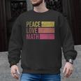 Cute Math Teacher Peace Love Math Men Graphic Sweatshirt, trending gift Cute Math Teacher Peace Love Math Men Graphic Sweatshirt, trending gift