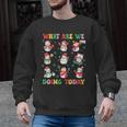 What Are We Doing Today PE Teacher Snowman Christmas Men Graphic Sweatshirt, Pe Teacher Gifts, trending gift What Are We Doing Today PE Teacher Snowman Christmas Men Graphic Sweatshirt, Pe Teacher Gifts, trending gift