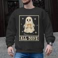 All Done Sign Language Ghost Speech Pathology Teacher Men Graphic Sweatshirt, trending gift All Done Sign Language Ghost Speech Pathology Teacher Men Graphic Sweatshirt, trending gift