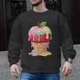 Dripping Apple Ice Cream Cone Cute Teacher Appreciation Men Graphic Sweatshirt, trending gift Dripping Apple Ice Cream Cone Cute Teacher Appreciation Men Graphic Sweatshirt, trending gift