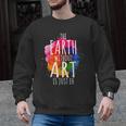 Earth Without Art Is Just Eh Painting Artist Pun Art Teacher Men Graphic Sweatshirt, trending gift