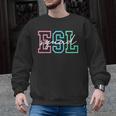 ESL Squad Teacher English As A Second Language Men Graphic Sweatshirt, Esl Teacher Gifts, English Teacher Gifts, trending gift
