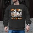 Everyone Communicates Differently Halloween Sped Teacher Men Graphic Sweatshirt, trending gift Everyone Communicates Differently Halloween Sped Teacher Men Graphic Sweatshirt, trending gift
