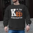 Fall Kindergarten Teacher K Is For Buffalo Plaid Pumpkin Men Graphic Sweatshirt, trending gift Fall Kindergarten Teacher K Is For Buffalo Plaid Pumpkin Men Graphic Sweatshirt, trending gift