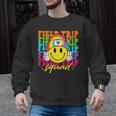 Field Trip Squad Groovy Field Day Smile Face Teacher Tie Dye Men Graphic Sweatshirt, Groovy Teacher Gifts, trending gift Field Trip Squad Groovy Field Day Smile Face Teacher Tie Dye Men Graphic Sweatshirt, Groovy Teacher Gifts, trending gift