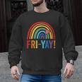 Fri-Yay Friyay Rainbow Colors Teacher Childrens Fun Designs Men Graphic Sweatshirt, trending gift Fri-Yay Friyay Rainbow Colors Teacher Childrens Fun Designs Men Graphic Sweatshirt, trending gift