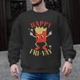 Fun Teacher Happy Fri Yay French Fries Friday Lovers Men Graphic Sweatshirt, trending gift