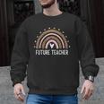 Future Teacher Kids Youth Girls Leopard Rainbow Women Men Graphic Sweatshirt, Future Teacher Gifts, trending gift