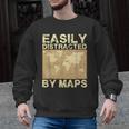 Geography Teacher Easily Distracted By Maps Men Graphic Sweatshirt, trending gift Geography Teacher Easily Distracted By Maps Men Graphic Sweatshirt, trending gift
