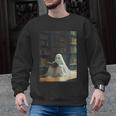 Ghost Library Halloween Book Reading Books Lover Teacher Men Graphic Sweatshirt, trending gift