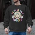 Groovy Retro Lets Learn Today Teacher Student Back To School Men Graphic Sweatshirt, Groovy Teacher Gifts, trending gift