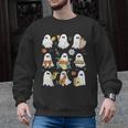 Halloween Ghost Music Teacher Playing Instruments Men Graphic Sweatshirt, trending gift Halloween Ghost Music Teacher Playing Instruments Men Graphic Sweatshirt, trending gift