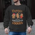 Hangin My Kindergarten Cookie Gingerbread Christmas Teacher For Men Women Kids Men Graphic Sweatshirt, trending gift