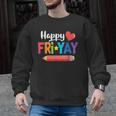 Happy Fri-Yay Friday Lovers Fun Teacher Life Weekend Men Graphic Sweatshirt, trending gift Happy Fri-Yay Friday Lovers Fun Teacher Life Weekend Men Graphic Sweatshirt, trending gift