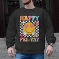Happy Fri-Yay Groovy Teacher Friday Weekend Fri Yay Men Graphic Sweatshirt, Groovy Teacher Gifts, trending gift