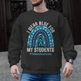 Happy Teacher I Wear Blue For My Students Autism Awareness Men Graphic Sweatshirt, trending gift