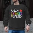 Hello Kindergarten Team Kinder Back To School Teacher Kids Men Graphic Sweatshirt, trending gift Hello Kindergarten Team Kinder Back To School Teacher Kids Men Graphic Sweatshirt, trending gift