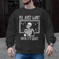 Ill Just Wait Until Its Quiet Teacher Lazy Halloween Costume Men Graphic Sweatshirt, trending gift