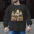 Inclusion Isn't Scary Mummy Boo Ghost Halloween SLP Teacher Men Graphic Sweatshirt, trending gift