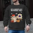 It's A Bootiful Day To Make Art Groovy Art Teacher Halloween Men Graphic Sweatshirt, Groovy Teacher Gifts, trending gift