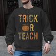 Leopard Trick Or Teach Halloween Teacher Costume Women Men Graphic Sweatshirt, trending gift Leopard Trick Or Teach Halloween Teacher Costume Women Men Graphic Sweatshirt, trending gift