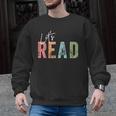 Let's Read Book Nerd Reading Book Lover Librarian Teacher Men Graphic Sweatshirt, trending gift