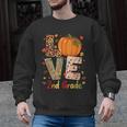 Love 2nd Grade Happy Fall Thanksgiving For 2nd Teacher For Men Women Girls Kids Men Graphic Sweatshirt, 2nd Grade Teacher Gifts, trending gift