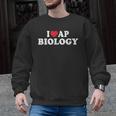 I Love AP Biology I Heart AP Biology Teachers Students For Men Women Kids Men Graphic Sweatshirt, trending gift