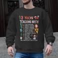 Math Teacher Christmas 12 Days Of Teaching Math Christmas Men Graphic Sweatshirt, trending gift