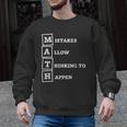 Mistakes Allow Thinking To Happen School Math Teacher Men Graphic Sweatshirt, trending gift
